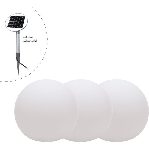 3er Globe-Set Solar (50cm) Solar