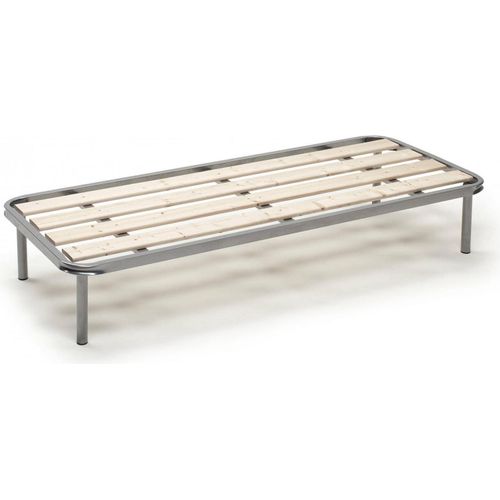 Einzelbettbasis Dgregg, Orthopädischer Sockel mit gehobelten Latten, 100% Italy, Cm 80x190h 31