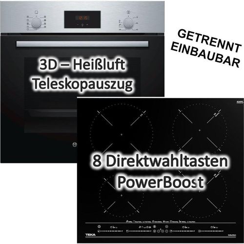 HERDSET INDUKTION Bosch Backofen Teleskopauszug mit TEKA Induktionskochfeld - autark, 60 cm NEU