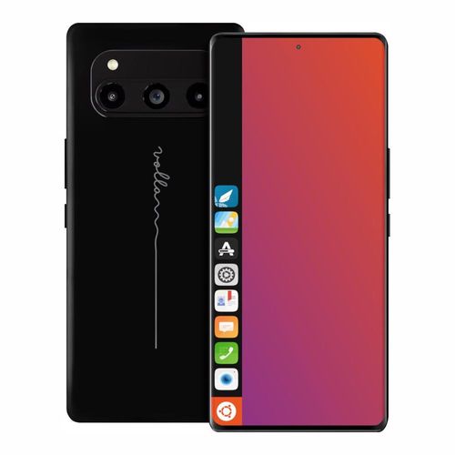 Volla Phone Quintus Linux-Smartphone mit UbuntuTouch in schwarz