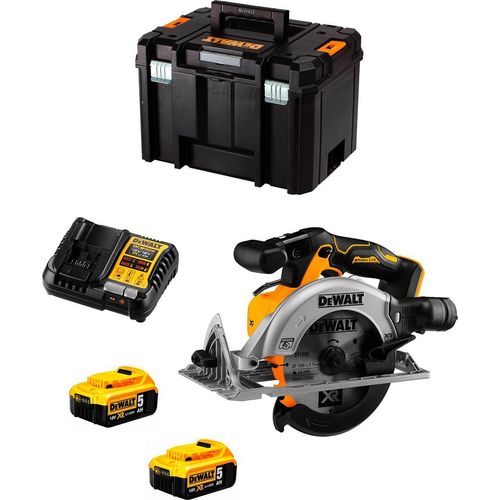 Handkreissäge DeWALT DCS565P2T (2 x 5,0 Ah + DCB1104 + TSTAK VI)
