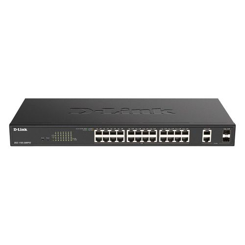 D-Link DGS-1100-26MPV2/E, 26-Port Managed Layer2 PoE+ Gigabit Smart Managed Switch
