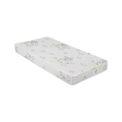 Kikkaboo Babybett-Matratze Memory Comfort, 120 x 60 x 12 cm Bindungsveredelung grau