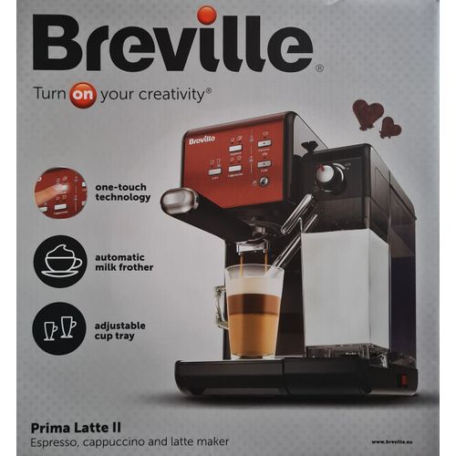 Breville Kaffee Espressomaschine PrimaLatte II Italienische Pumpe 19 Bar Hot Aroma