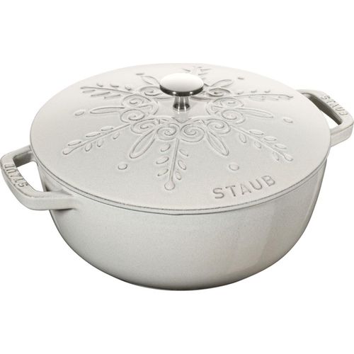 Staub La Marmite, 24 Cm Weisser Trüffel Rund Gusseisen Weisser Trüffel