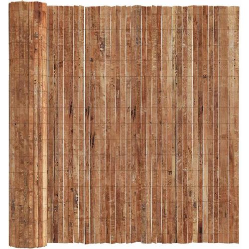 vidaXL Rindenzaun Braun 400 x 180 cm Rinde