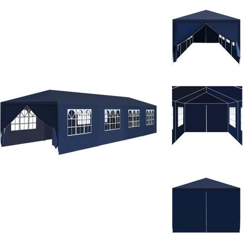 vidaXL Gartenzelt 3x12 m Blau - Pavillons & Partyzelte