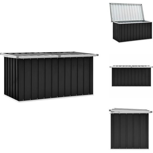 vidaXL Gartenbox Anthrazit 129 x 67 x 65 cm - Gartenboxen