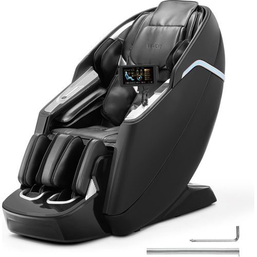 VEVOR Massagesessel Ganzkörpermassagesessel Zero Gravity mit SL-Schiene & Yoga-Stretch-Modus, Relaxsessel mit Heizung & elektrischem Pedal