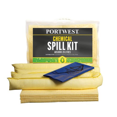 Portwest SM90 20 Liter Chemikalien-Set Yellow