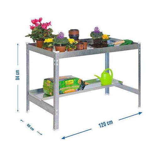 SIMONGARDEN DESK 1200x600 GALVA/GALVA-Anzuchttisch