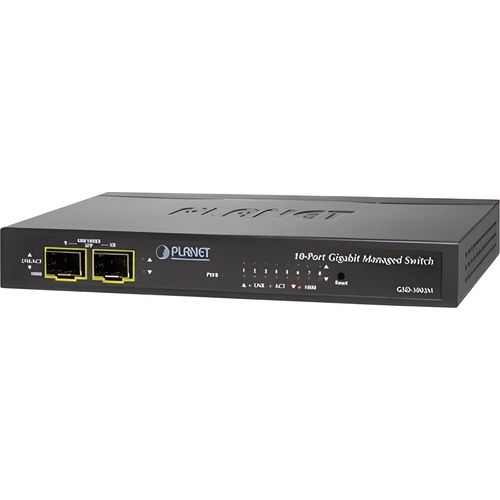 PLANET 8-Port GE + 2-Port SFP Managed Desktop Switch