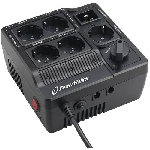 PowerWalker MBS - Stromverteilungseinheit - Wechselstrom 208/220/230/240 V - Eingabe, Eingang IEC 60320 C20 - Ausgangsanschlüsse: 4 - Schwarz