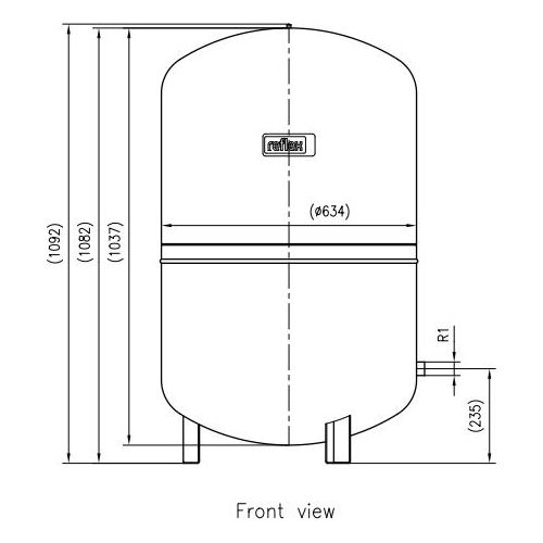 Reflex Membran-Druck-Ausdehnungsgefaess 400l Reflex, 1,5 bar, nach DIN 4751