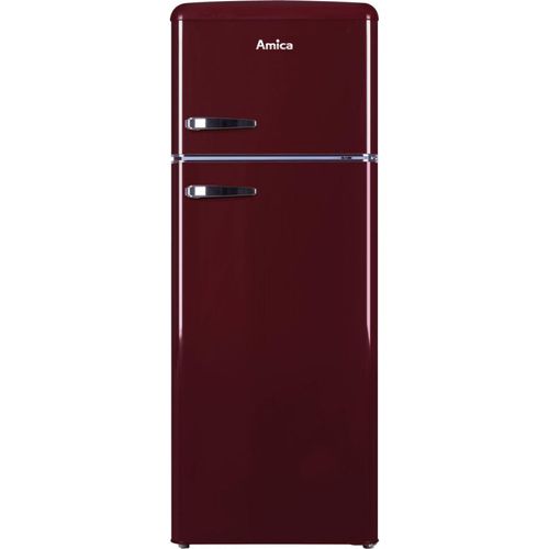 Amica VD 1442 AI, Freistehend, Weinrot, Rechts, R600a, 213 l, ST