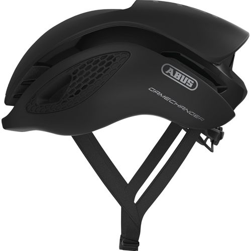 ABUS Rennradhelm GameChanger - Aerodynamischer Fahrradhelm mit optimalen Ventilationseigenschaften für Damen und Herren - Schwarz Matt, Größe L (59-62 cm)