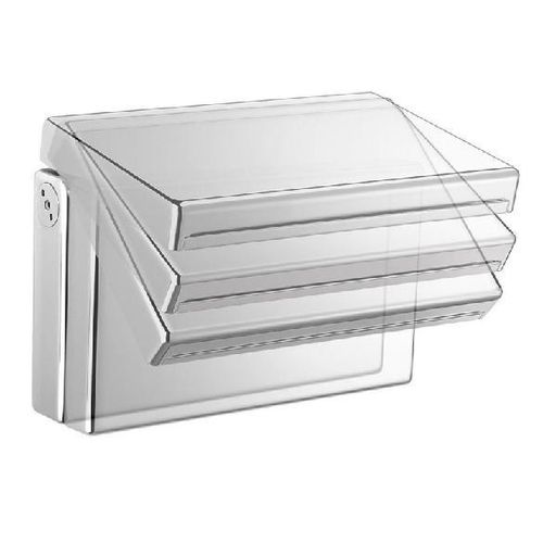 KASKADA Wandauslauf, kippbar, mit Kaskade, Chrom