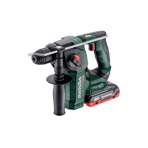 Metabo Akku Hammer BH 18 LTX BL 16 (mit 2 Akkus, LED-Licht, Hammerbohren+Bohren)