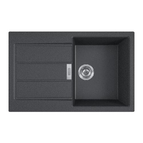 Franke Sirius 2.0 - Tectonite-Spüle S2D 611-78, 780x500 mm, Schwarz 143.0613.582