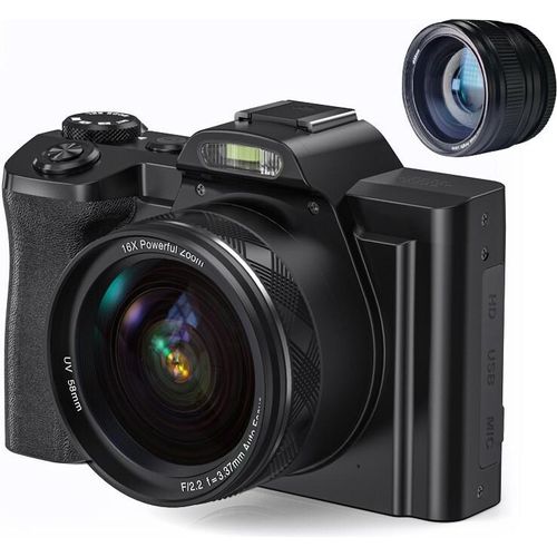 INF Digitalkamera 4K, 48 MP, CMOS, 16-fach Zoom, Selbstauslöser