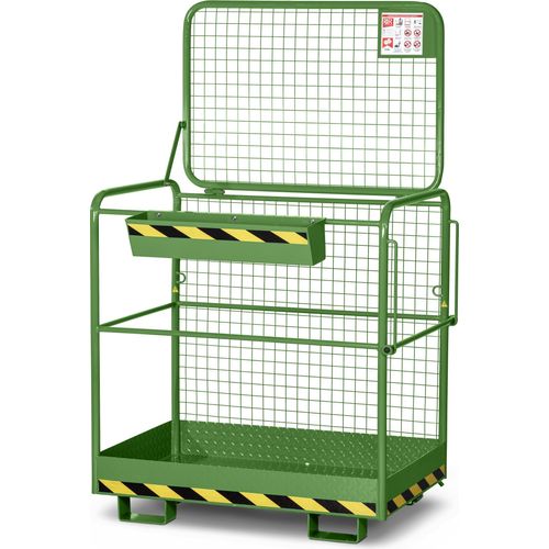 RR Industrietechnik Arbeitskorb Typ RAK-Eco RAL 6011 resedagrün