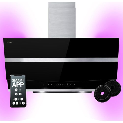 Dunstabzugshaube 90cm HERMES9005SM RGBW Ambientebeleuchtung