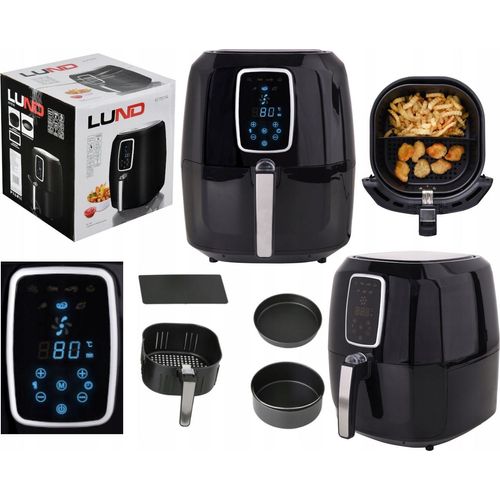 Fettfreie Luftfriteuse 1800W 5.2L Mit Led - Friteuse Schwarz