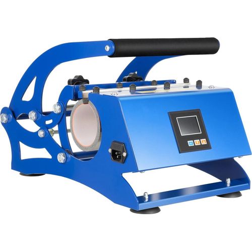 Tassenpresse - 6-in-1 Sublimationspresse - 500 W - Temperatur- & Zeitsteuerung - Austauschbare Heizelemente - 50 Hz - Blau