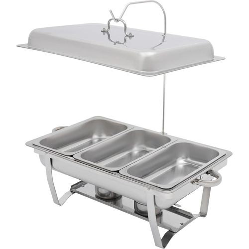 Chafing Dish Buffetwärmer - Buffet-Server & Speisenwärmer - Edelstahl - Für Catering, Restaurant & Hotel - Gewerblich