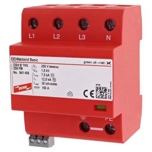 Dehn 941406 Kombiableiter DSH B TNS 255 FM TN-S Überspannungsschutz Ableiter