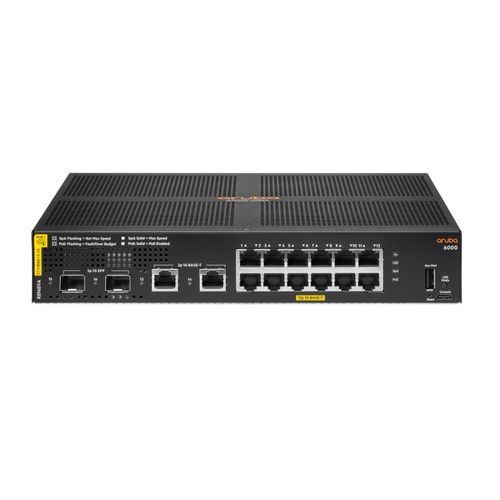 HPE Networking CX 6000 12G Class4 PoE 2G/2SFP 139W Switch - Power over Ethernet (PoE)