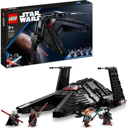 LEGO 75336 Star Wars Die Scythe - Transportschiff des Großinquisitors, Spielzeug-Raumschiff mit 2 Shootern, Ben Kenobi Minifigur und Lichtschwertern, Obi-Wan Kenobi Set