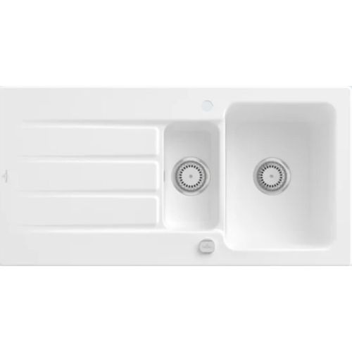 V&B Spüle Architectura 60 XR m Abl., rd m Exzenter, st. wh. C-plus