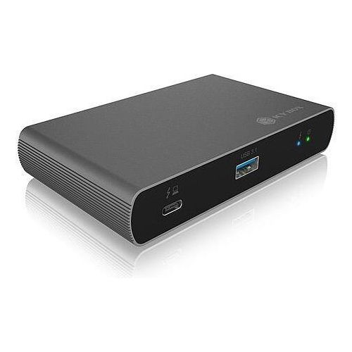 ICY BOX IB-HUB801-TB4, Thunderbolt™ 4 Type-C® HUB auf 3x Thunderbolt 4 und 1x USB 3.2 Gen 2 Type-A Schnittstellen, Thunderbolt 4, Thunderbolt 4, USB 3.2 Gen 2 (3.1 Gen 2) Type-A, 40000 Mbit/s, 60 Hz, 3840 x 2160, 7680 x 4320, Anthrazit, Schwarz