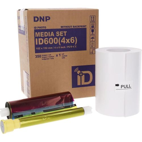DNP ID 600 Media Kit 10x15 cm 350 Blatt Backprint