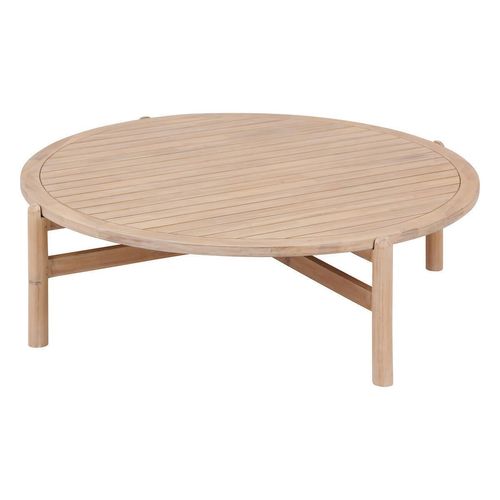 Kaffeetisch aus Akazienholz, für den Garten, Ø 120 cm