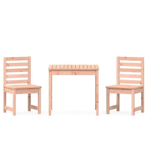 3-tlg. Garten-Bistro-Set Massivholz Douglasie