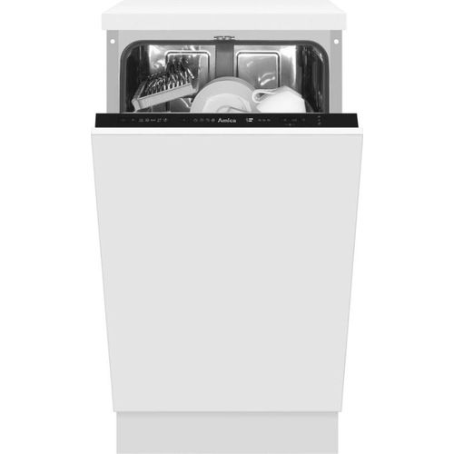 Amica EGSPV 587 921, Voll integriert, Single (45 cm breit), Schwarz, 1,5 m, 1,5 m, 1,4 m