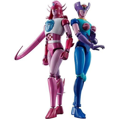 Great Mazinger Z Soul of Chogokin Diecast Actionfiguren GX-108 Rhein & GX-11R Dianan A Set 17 cm