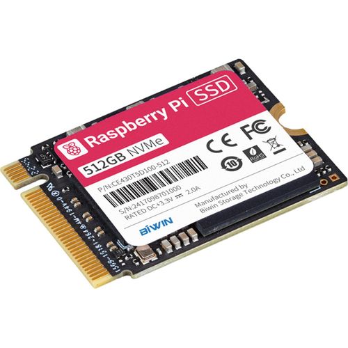 RASPBERRY PI, Raspberry Pi - M.2 NVMe SSD, 512 GB, SC1440
