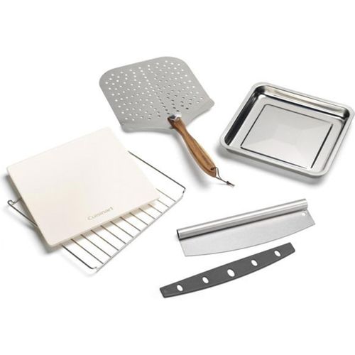 Cuisinart CPZ120E, 1 Pizza/Pizzen, Edelstahl, Digital, 400 °C, 480 mm, 450 mm