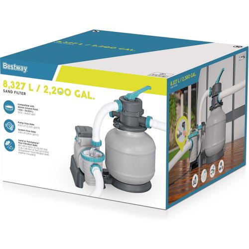 Bestway 58497 Sandfilter 5.678 l/h Sandfilteranlage Sandfilterpumpe Pumpe