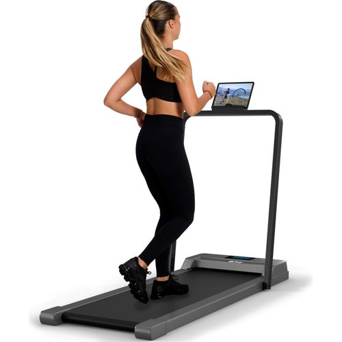 Brixy Laufband - 1-10km/u - Konversionsband - LED-Anzeige & Distanzkontrolle - Bluetooth - App - Walking Pad - Antraciet