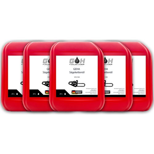 Sägekettenöl VG100 | GEHA | mit Premium Haftzusatz | 100 L | Kettenöl | Motorsäge | Haftöl | Sägekettenhaftöl