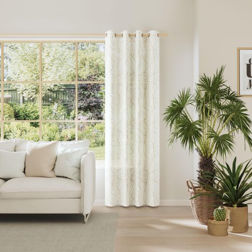 Vorhang NEUTEX FOR YOU "SIMPLY", gelb, B:152cm H:245cm, Polyester, Gardinen, Druckstoff mit Grafikdesign