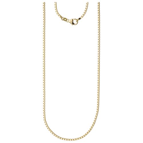 Goldkette JOBO, gelbgold 585, Halsketten, Damen, Gelbgold 585, L: 60, Goldkette, Venezianerkette 585 Gold diamantiert 60 cm 2 mm