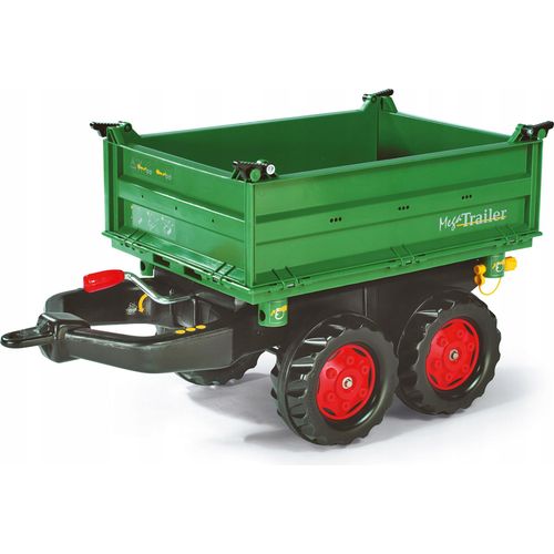 rolly toys Mega Trailer Dreiseitenkipper grün/rot, Maße: 88x45x47 cm; 12 220 2