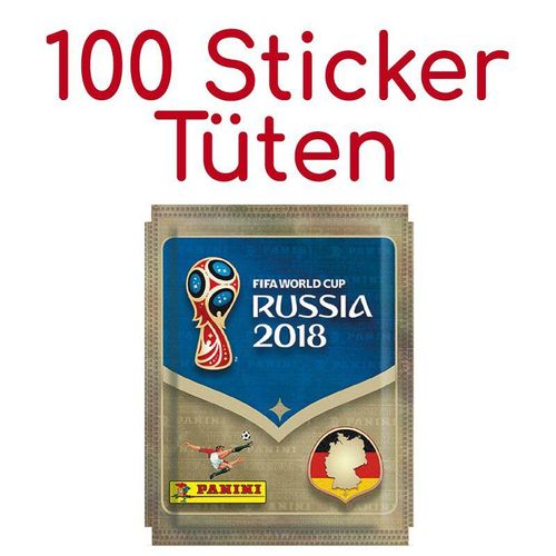 Panini WM Russia 2018 - Sticker - 100 Tüten - SOFORT versandbereit