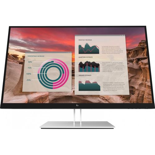HP E27u G4 QHD USB-C Monitor Computerbildschirm 68,6 cm (27") 2560 x 1440 Pixel Quad HD Schwarz, Silber