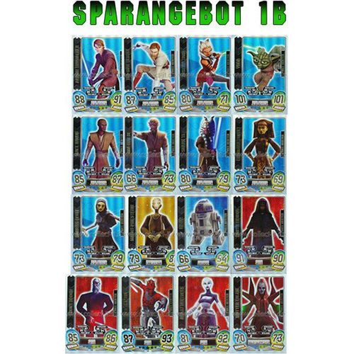 FA5 - Spar 1B - ALLE 16 Force Meister - Star Wars Force Attax - SERIE 5